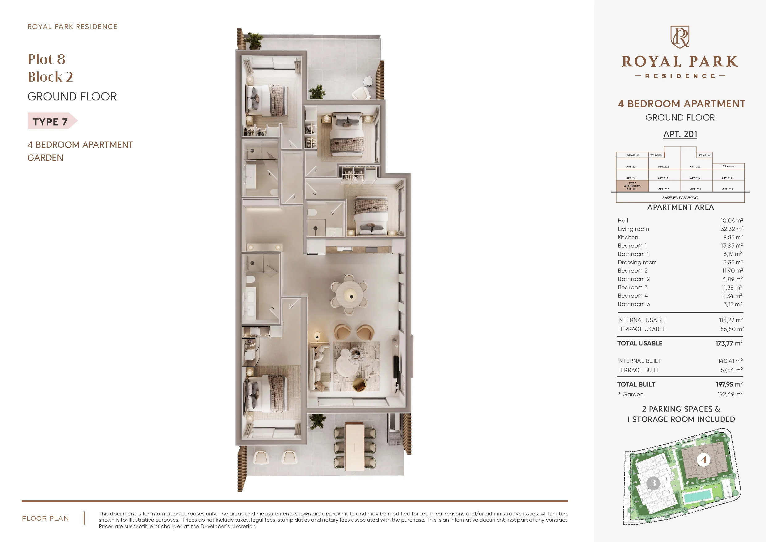 Royal Park Residence plattegrond 1
