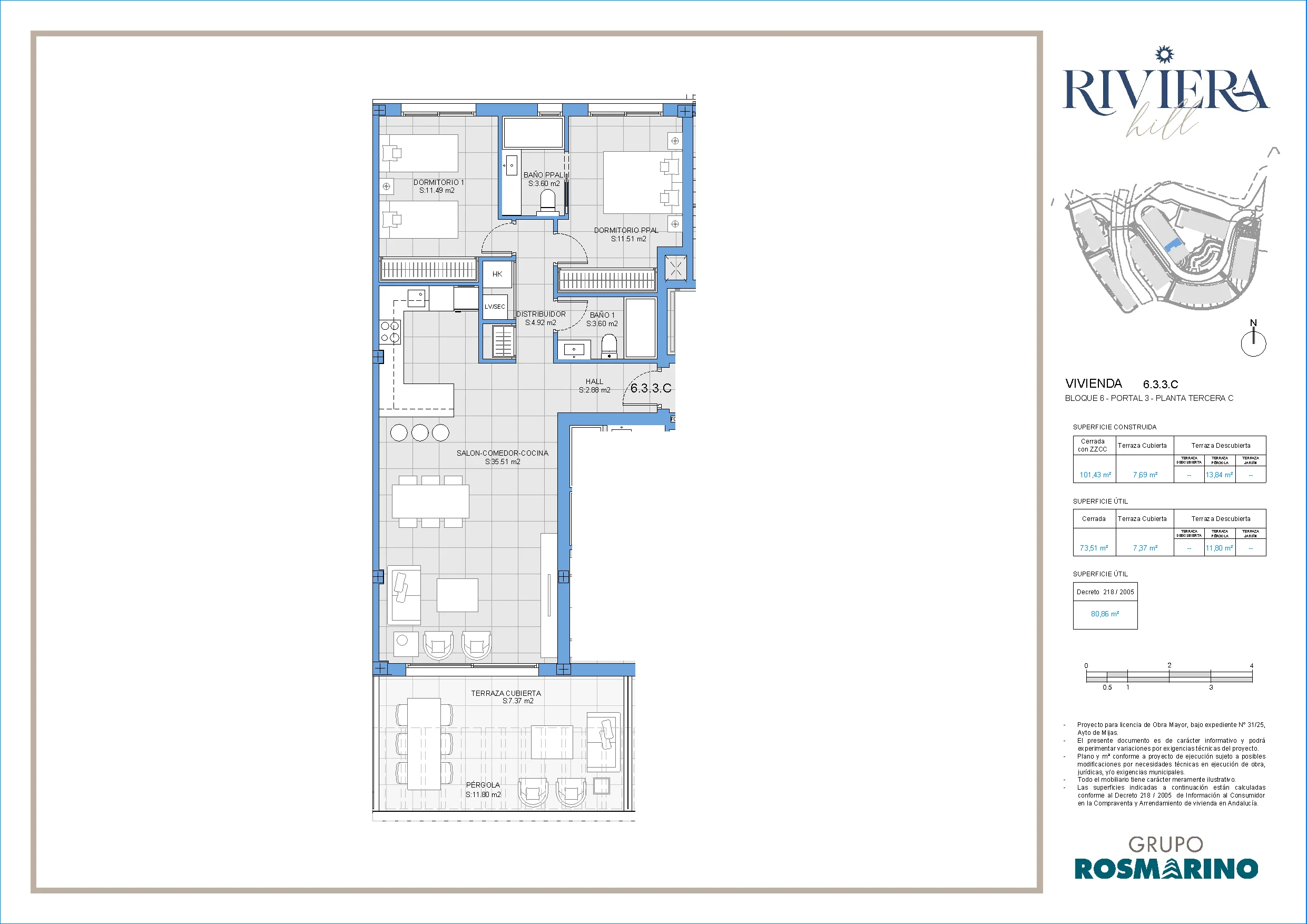 Riviera Hill plattegrond 2